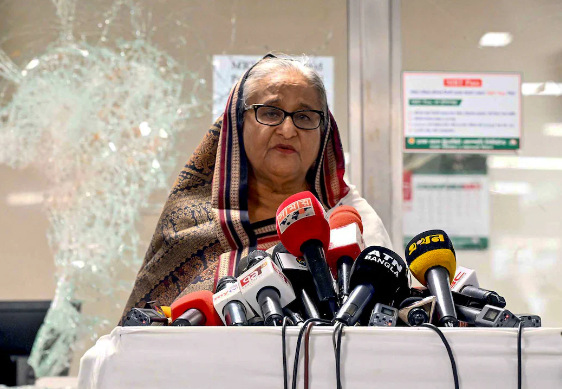 Sheikh Hasina Flees to India After Resignation. Sheikh Hasina Flees to India After Resignation.